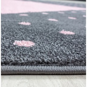 Rózsaszín-szürke gyerek szőnyeg ø 160 cm Bambi – Ayyildiz Carpets
