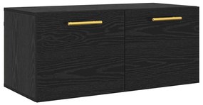 Fali Szekrény Musta tammi 80 x 36.5 x 35 cm Faanyag