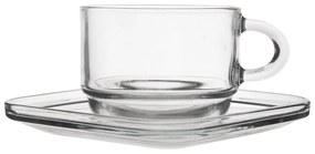 Orion Cozy üvegcsésze-készlet alátétekkel, 6 db,0,27 ml, 270 ml