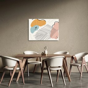 Kép - Levél illusztráció (üvegen) (70x50 cm)