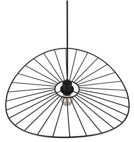 Matt fekete függőlámpa ø 60 cm Chapeau – Trio