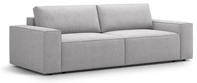 Világosszürke buklé kinyitható kanapé 247 cm Jodie – Micadoni Home
