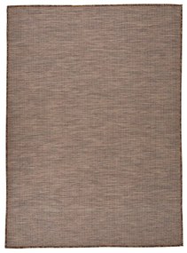 barna lapos szövésű kültéri szőnyeg 200 x 280 cm