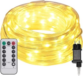 vidaXL Kötél világítás 120 LED-del Meleg fehér 5 m PVC