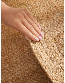 Natúr színű kétoldalas kézi szövésű juta futószőnyeg 80x200 cm Sharmila Natural Brown – Hanse Home