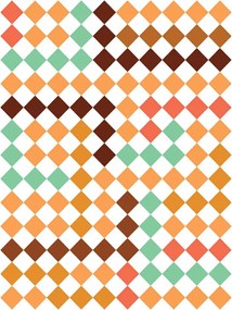 Fotótapéta Rombusz színes vinil geometria modern stílus 184x254 +ragasztó