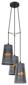 Eglo 43108 - Csillár zsinóron HONEYBOURNE 3xE27/60W/230V