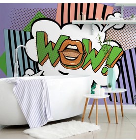 Fotótapéta stílusos lila pop art - WOW! - 300x200