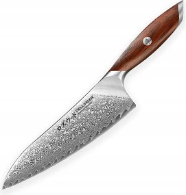 Konyhakés Chef/Gyuto 210 mm Dellinger rózsafa damaszkuszi