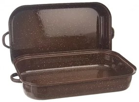 Orion BROWN zománcozott tepsi, 28,5 x 18,5 cm, S