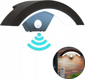 Fali lámpa Led Ajtó Felett 18W hideg szín Mozgásérzékelő Megakábel