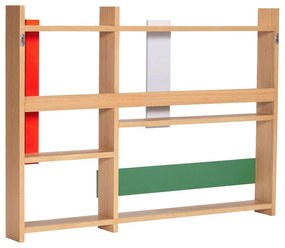 Natúr színű többszintes fali polc tölgyfa dekorral 110 cm Arki – Hübsch