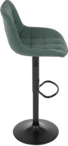 Bárszék zöld színben, szövet kárpittal AUB-V3066 GRN3