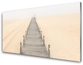 Akrilkép Sand Bridge architektúra 100x50 cm 2 fogas