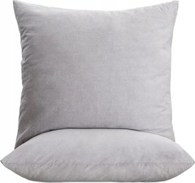 Gossy pamut párnahuzat szett festett szürke szálakból 2*70x80 Homla