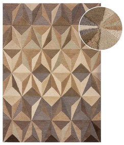 Bézs gyapjú szőnyeg 160x230 cm Reverie – Flair Rugs