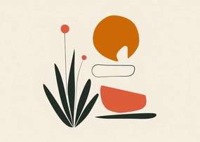 Poszter 84x59,5cm Absztrakt Zen