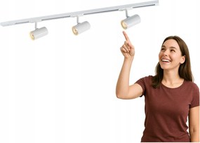 Sínre szerelhető spot lámpa Marvi Tr Jazz 913603-3-WH-SET Italux