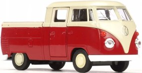 Fém autó modell - Nex 1:34 - Volkswagen T1 Double Cabin Pick Up Piros: piros