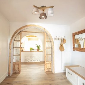 Fali lámpa ANTONIO 3xE14/40W/230V tölgy