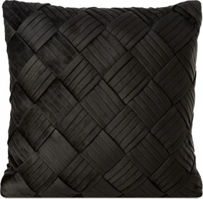 Dekoratív párnahuzat Sonia 45x45 Eurofirany fekete bársony átlapolt