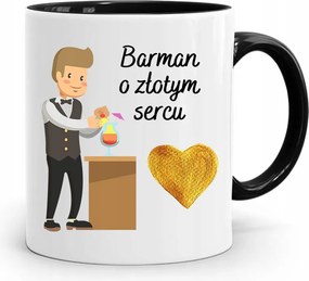 Ajándék Bögre Csaposnak Arany Szívű Csapos Nyomtatott Fényképpel