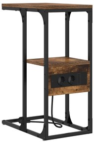 Éjjeliszekrény Füstölt tölgy 41.5 x 26 x 60.5 cm Faanyag