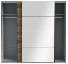 Tükrös gardróbszekrény OREN 220x210 cm artisan tölgy