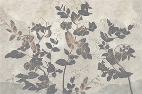 Kép - texturált levelek (90x60 cm)