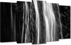 Vászonkép 100x60 Vízesés Fekete-fehér