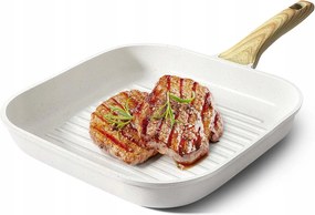 GiPP tapadásmentes grill serpenyő gránit, 28CM x 28cm krémszínű