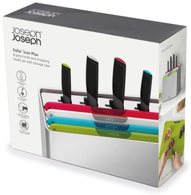 Vágódeszka és kés szett állvánnyal 10x32 cm Folio Icon Plus – Joseph Joseph
