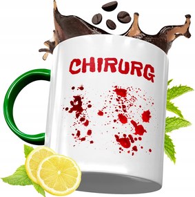 Zöld Bögre Orvosnak Ajándékba, fényképes nyomattal