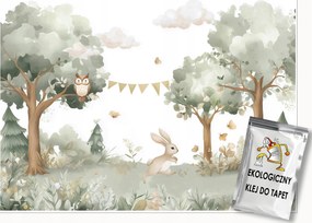 Gyerek Fotótapéta Erdő Állatok Nyúl A Gyerekszobába 250x175