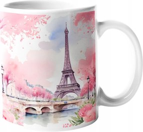 Csodaszép Bögre Eiffel Torony Eifell Párizs Kerámia Akvarell Paris 330ml.