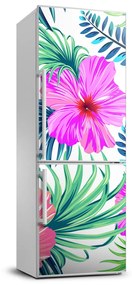 Dekor matrica hűtőre Hawaii virágok FridgeStick-70x190-f-85241355