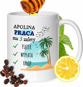 Bögre Apolina Barátnőknek Ajándék Nyomtatott Fehér 330ml