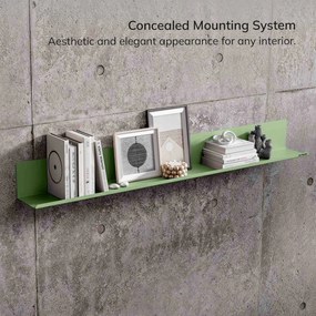 JOANNE fali polc 1200 mm, Fresh Style: pasztellzöld