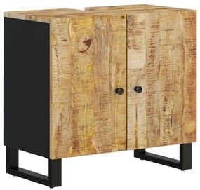 4 részes tömör mangófa fürdőszobai bútorszett