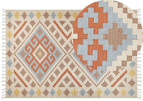Színes kilim pamutszőnyeg 200 x 300 cm ATAN Beliani