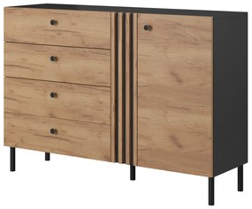 Komód Dalde D4S (arany craft tölgy + antracit). 1071345