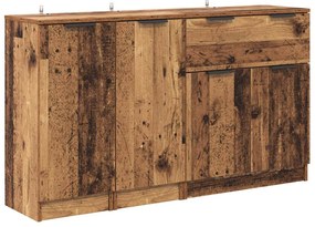 Széf fiókkal 3 pcs Öreg fa Faanyag