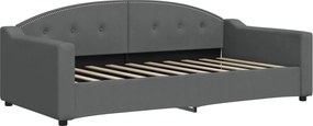 vidaXL sötétszürke szövet kanapéágy 90 x 190 cm