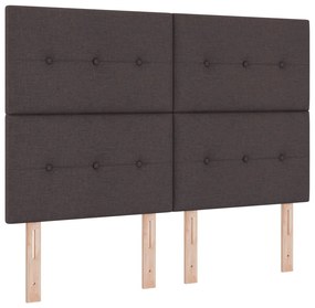 Boxspring Ágy Matrac Esernyő Barna 160x200 cm Szövet
