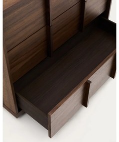 Barna komód diófa dekorral 100x78x50 cm Onix – Kave Home