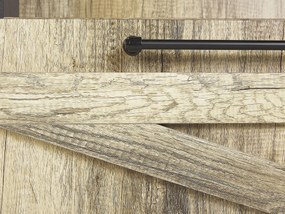 Rusztikus Komód Világosbarna És Fekete Színben SALTER Beliani