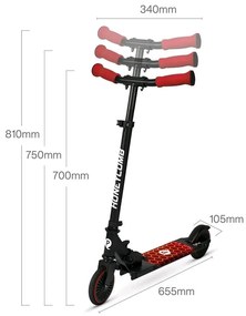 Gyerek roller Qplay Honeycomb zöld