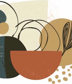 Poszter 15x20cm Növény kollázs