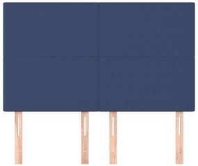 4 db kék szövet fejtámla 72 x 5 x 78/88 cm