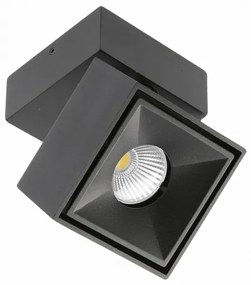 Lámpa Mennyezeti BIANCO, 8W, 680lm, AC220-240V, 50/60 Hz, PF>0,9, Ra≥80, IP20, IK06, 36°, 4000K, kocka, fekete